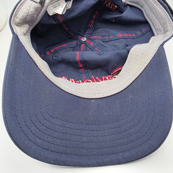 TaylorMade Mens Blue Red Hat Cap Golf Outdoors Casual Lightweight Sports - Picture 9 of 10